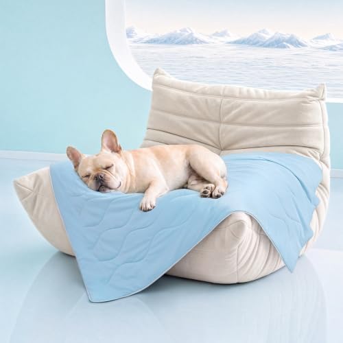 Luciphia Cooling Dog Blanket, Q-MAX>0.5 Pet Throw for Couch, Crate & Bed