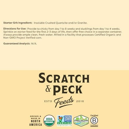 Scratch and Peck Feeds | Starter Grit for Chickens & Ducks | 7 lb Pouch