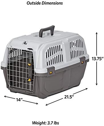 Skudo by MidWest 22-Inch Travel Carrier, Gray, Fits Pets up to 12 lbs