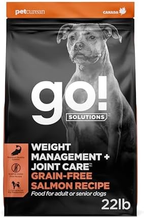 Go! Solutions Weight Management + Joint Care Salmon Dry Dog Food, 22 lb