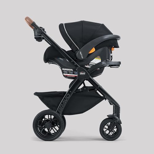 Chicco Bravo Primo Quick-Fold 3-in-1 Travel System with Car Seat