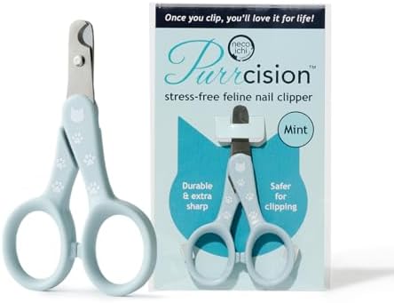 Necoichi Purrcision Stainless Steel Cat Nail Clipper, Made in Japan (Mint)