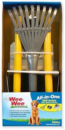Four Paws Wee-Wee Pooper Scoopers for Dogs l Outdoor Rake l Spade & Pan l Pooper Scooper Set,Black