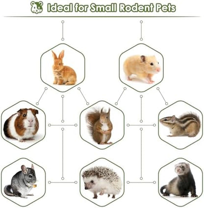 Bissap 6PCS Bunny Chew Toys, Natural Hanging Molar Treats for Small Pets