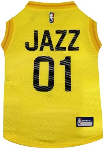 Pets First NBA Utah Jazz Dog Jersey, Small- Tank Top Basketball Pet Jersey