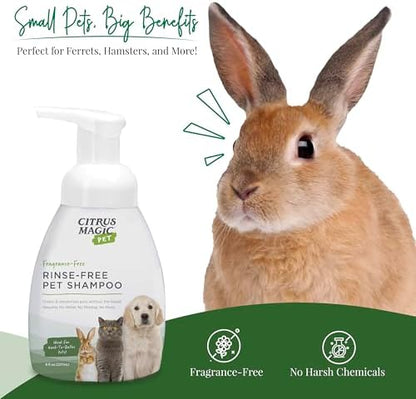Citrus Magic Pet Rinse-Free Pet Shampoo, 8 Fluid Ounce
