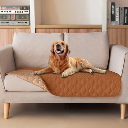gogobunny Waterproof Loveseat Cover, Reversible Dog Cat Blanket for Couch