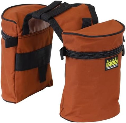 TrailMax Horse Horn Bags for Trail Riding – Medium & Large Western Saddle Horn Bags for Horses & Mules, Insulated Trail Gear with Secure Fit & Grab-and-Go Liners, Medium, Rust