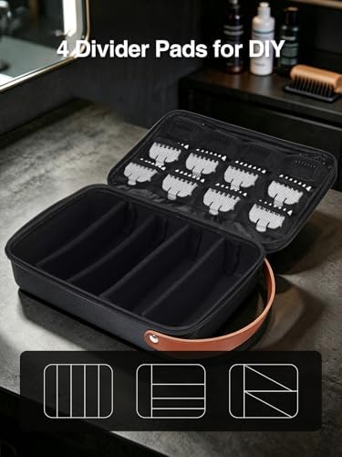 Luxtude Large Barber Case, Hard Barber Bags for Clippers and Supplies