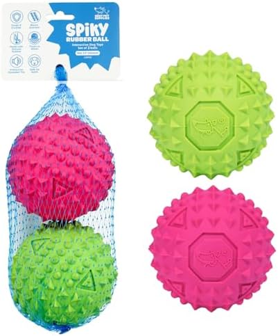 Best Pet Supplies Squeaky Dog Toys with Soft Durable Fabric for Small, Medium and Large Pets Interactive Toy for Indoor Play, Supports Active Biting and Play - Fuchsia, Green, Large