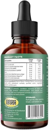 Premium Liquid Glucosamine for Cats – with Collagen, Glucosamine, Chondroitin, MSM, Taurine & Hyaluronic Acid – Cat Joint Support, Mobility & Flexibility - Hip & Joint Cat Supplement (4 Fl Oz)