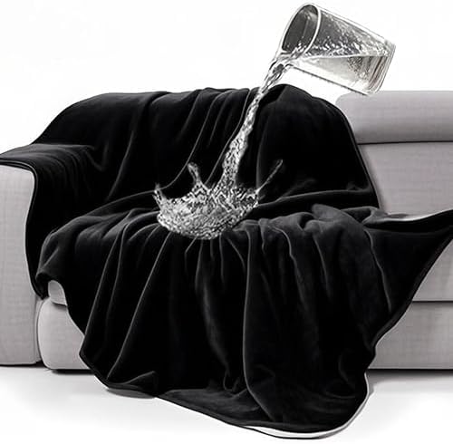 gogobunny Waterproof Blanket for Bed Couch, Sherpa Fleece Throw, 50x60