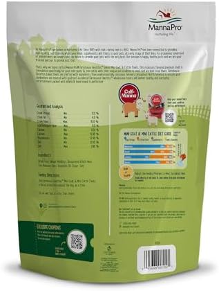 Manna Pro Farmhouse Favorites Mini Goat & Cattle Treats, 3 lb Bag