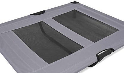 Internet's Best Dog Cot | 36 x 30 | Elevated Dog Bed | Cool Breathable Mesh | Indoor or Outdoor Use | Medium | Grey