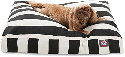 Majestic Pet Rectangular Dog Bed, Medium, 36x29x4 in, Washable, Black