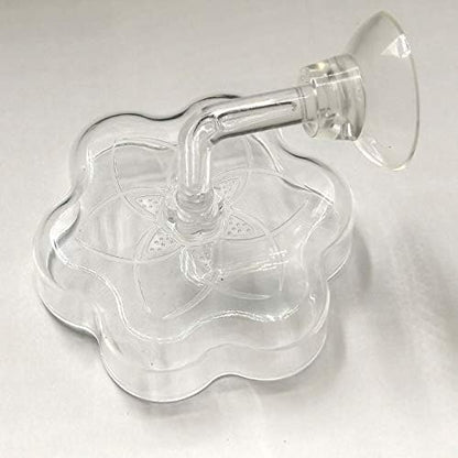 Aquarium Shrimp/Small Fish Feeding Dish Feeder Dish, Acrylic Material, Mini Size (Magnolia Shaped)