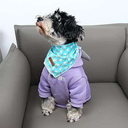 Easter Dog Bandana, Easter Triangle Bid Scarf for Small Medium Dog, Cotton Pet Kerchief for Girl Boy Dogs or Cats, Cute Carrot & Rabbit Dog Bandana, Comfortable Easter Dog Bandana