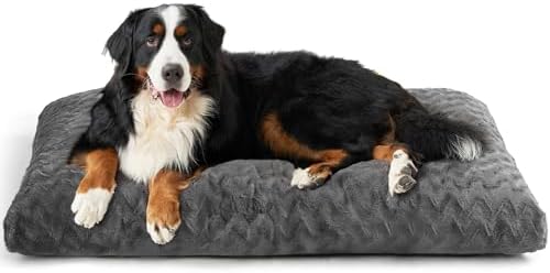 EHEYCIGA Washable XL Dog Beds Large Sized Dog, 44x32 Inch Pet Bed, Charcoal