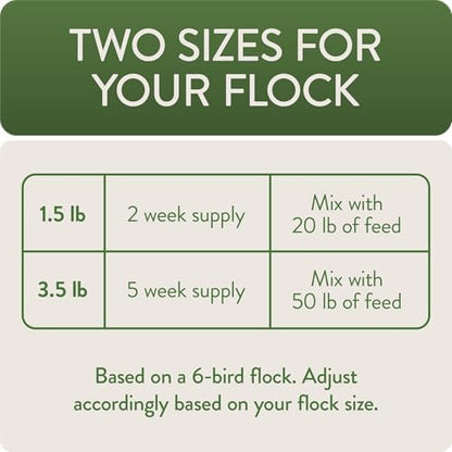 FLOCKLEADER Defend, Poultry Treats for Immune Support, 1.5 lb
