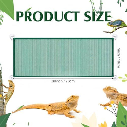 Silkfly Large Beard Dragon Hammock, 28X 9 Inch, Rectangle, Green and Black