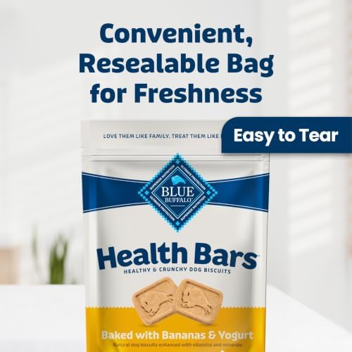 Blue Buffalo Health Bars Bananas & Yogurt Dog Biscuits, 16 oz