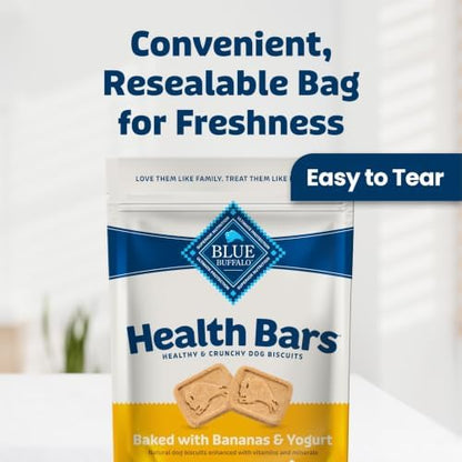 Blue Buffalo Health Bars Bananas & Yogurt Dog Biscuits, 16 oz