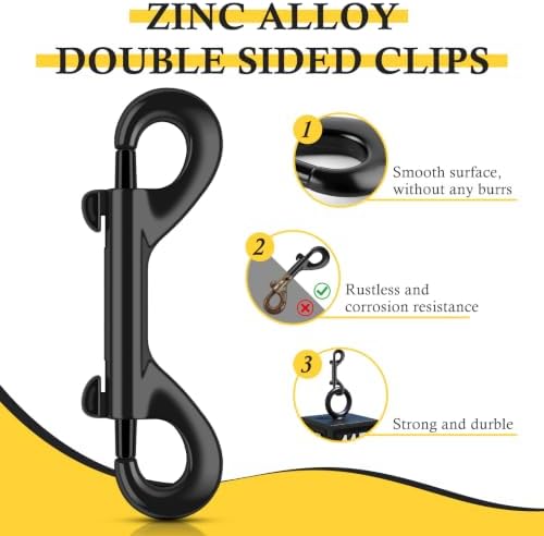 ERKOON 3.5 Inch Double Sided Clips Trigger Snaps for Horse (30 Pack)
