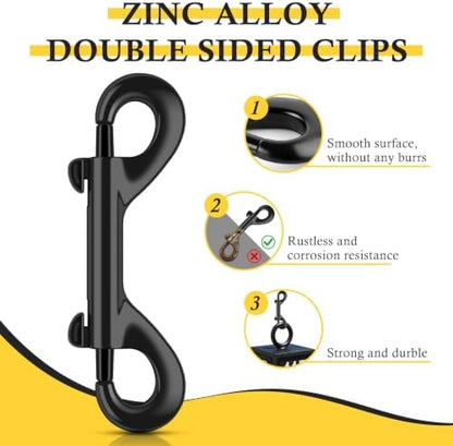 ERKOON 3.5 Inch Double Sided Clips Trigger Snaps for Horse (30 Pack)
