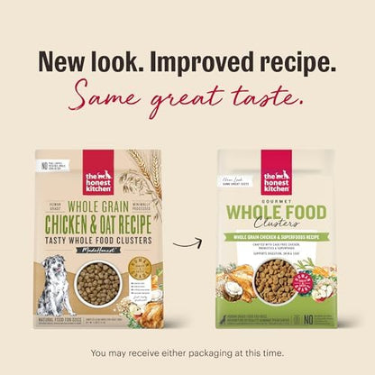 The Honest Kitchen Whole Food Clusters Whole Grain Chicken & Oat Dry Dog Food, 5 lb Bag