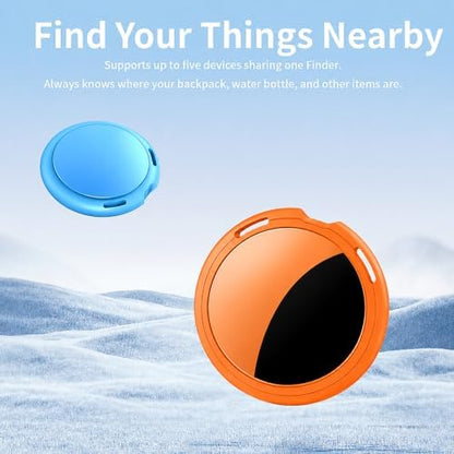 2 Pack Tracker Tags Finder Apple Find My MFi Certified Waterproof iOS Only