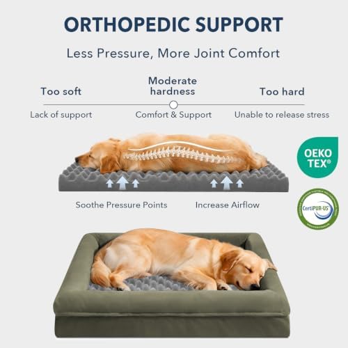 XL Orthopedic Dog Bed Waterproof for Extra Large Size Dogs