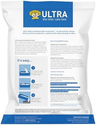 Dr. Elsey's Ultra Unscented Clumping Clay Cat Litter 18 lb Bag