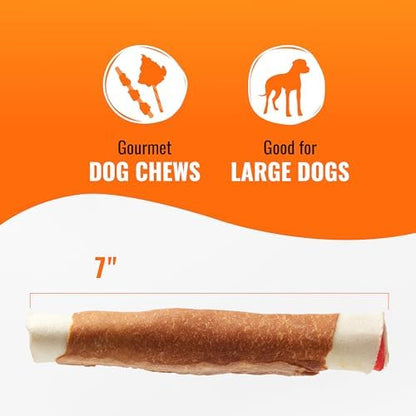 Good 'n' Fun Roll Long-Lasting Dog Treat for Large Dogs, 2 Count