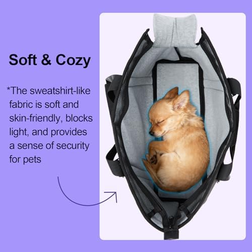 Ownpets Large Pet Carrier for Dogs Cats, 18-20lbs, Hands-Free Purse Bag