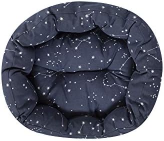 Fringe Studio Pet Bed, Celestial Round Cuddler, 20 x 19 x 8 inches (203002), Small