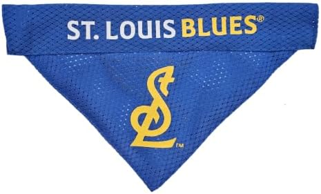 NHL St.Louis Blues Bandana for Dogs & Cats, Small/Medium. - Cute & Stylish Bandana! The Perfect Hockey Fan Scarf Bandana, Great for Birthdays Or Any Party!