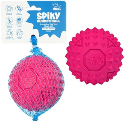 Best Pet Supplies Squeaky Dog Toys with Soft Durable Fabric for Small, Medium and Large Pets Interactive Toy for Indoor Play, Supports Active Biting and Play - Fuchsia, Large