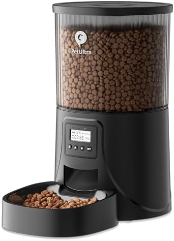 PETULTRA Automatic Cat Feeder: 4L Timed Cats Food Dispenser Programmable
