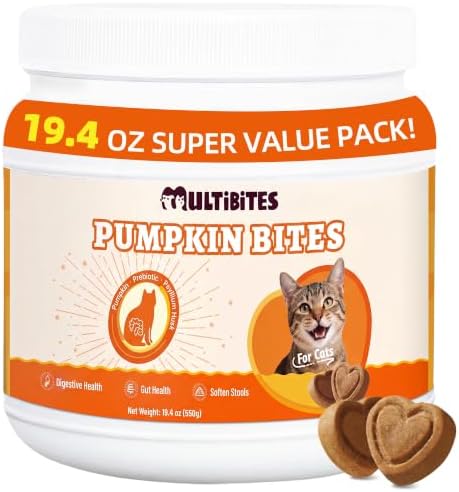 19.4oz Pumpkin Cat Treats for Digestive Health