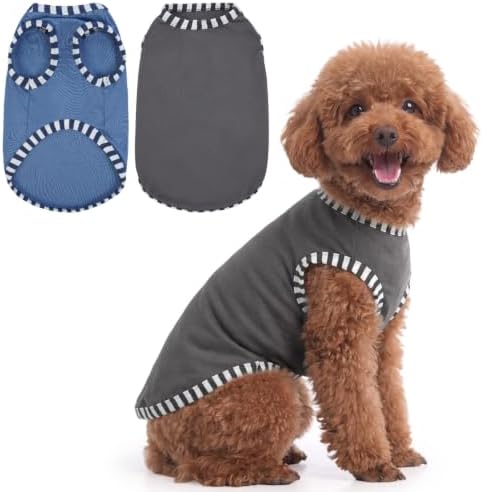 IECOii 2 Pack Dog Surgery Recovery Shirt Sleeveless Lightweight Dog Tshirt