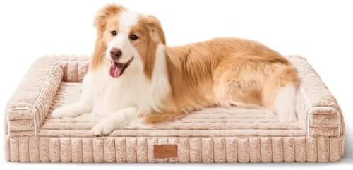 Orthopedic Large Dog Bed Furry Pet Bed, Washable Cover 36''X24''