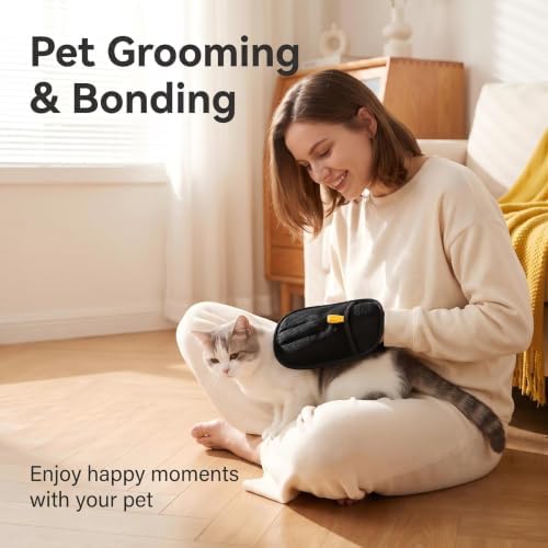 Electrostatic Pet Hair Removal Glove, Quick Wiping&Reusable