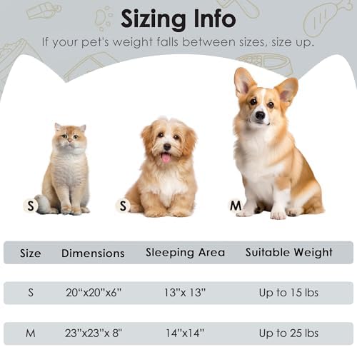 Dog Beds Large Sized Dog and Cats, 32in Pet Beds for Large Pet (Light Grey)