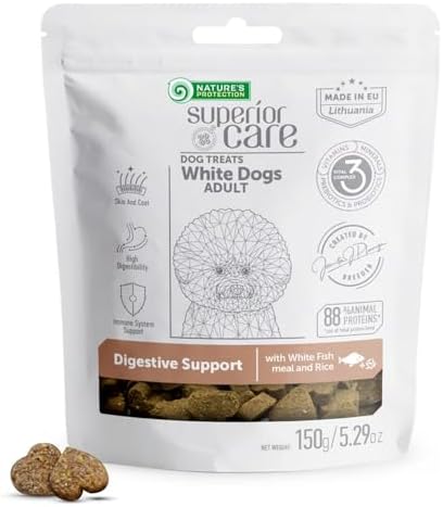 Nature's Protection Superior Care Functional Dog Treats, White Fish 5.29oz