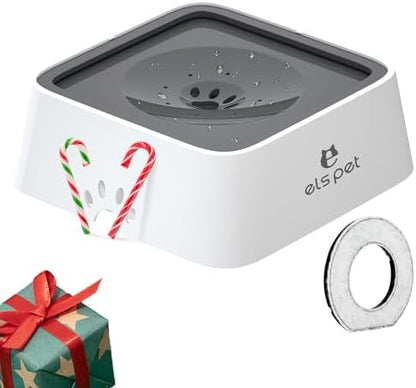 ELS PET Grey 70oz 2L No Spill Dog Cat Bowl Carbon Filter Water Dispenser