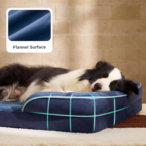 Bedsure Orthopedic Dog Beds Large Sized Dog with Removable Washable Cover