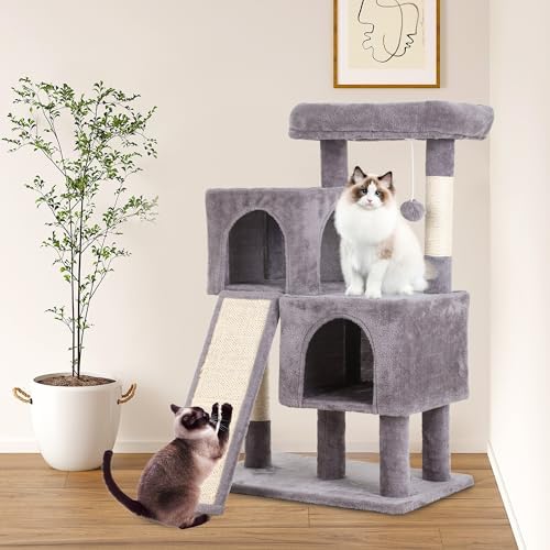 FDW | 36" Cat Tree Tower | Ashy | Sturdy Multi-Level Cat Tree
