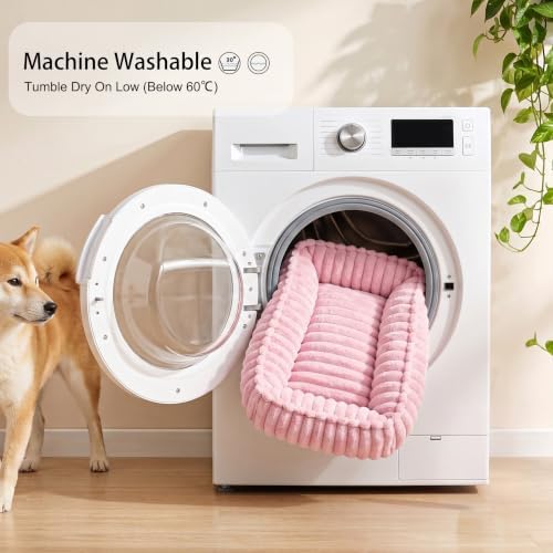 Medium Dog Bed Calming Cat Bed for Indoor Cats 24’’x20’’ Pink