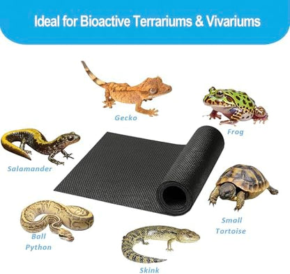 2Pcs 36"x18"Reptile Terrarium Substrate Barriers, Bioactive Terrarium Supplies, Reptile Tank Accessories for Geckos, Snakes, Lizards, Frogs, Tarantula, Newts, Salamanders, Skinks