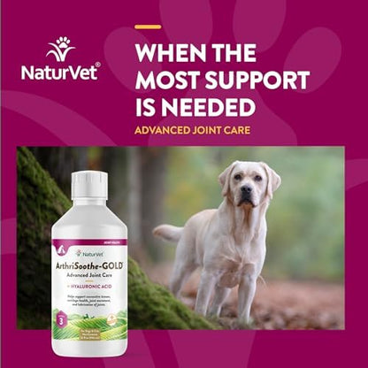 NaturVet Advanced Joint Care Liquid Supplement, Dogs & Cats, 32 fl oz